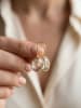 Heliophilia Vergulde oorhangers met edelstenen