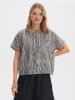 OPUS Bluse in Weiß/ Schwarz