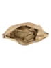 HIDE & STITCHES Leder-Umhängetasche in Beige - (B)28 x (H)21 x (T)6 cm