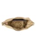 HIDE & STITCHES Leder-Umhängetasche in Beige - (B)28 x (H)21 x (T)6 cm