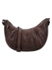 HIDE & STITCHES Leder-Umhängetasche in Braun - (B)28 x (H)21 x (T)6 cm