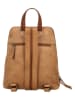 HIDE & STITCHES Leren rugzak lichtbruin - (B)28 x (H)28 x (D)9 cm