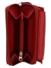 Beagles Leren portemonnee rood - (B)13 x (H)9 cm