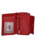 Beagles Leren portemonnee rood - (B)13 x (H)9 cm
