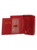 Beagles Leren portemonnee rood - (B)13 x (H)9 cm