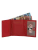 Beagles Leren portemonnee rood - (B)13 x (H)9 cm