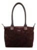Charm Leder-Schultertasche in Braun - (B)41 x (H)26 x (T)16 cm