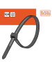 Black & Decker Kabelbinder in Schwarz - (L)20 cm, 100 Stück
