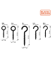 Black & Decker Haken & ogen zilverkleurig - 151 stuks