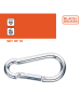 Black & Decker 10er-Set: Karabinerhaken in Silber