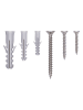 Black & Decker Spanplattenschrauben & Dübel in Grau/ Silber - 249 Teile