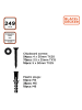 Black & Decker Spaanplaatschroeven & pluggen grijs/zilverkleurig - 249 delen