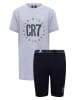 CR7 Pyjama in Schwarz/ Grau