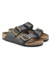 Birkenstock Skórzane klapki "Arizona Bold" w kolorze czarnym
