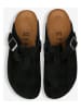Birkenstock Skórzane chodaki "Boston" w kolorze czarnym