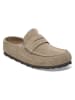 Birkenstock Leder-Clogs "Naples" in Taupe