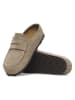 Birkenstock Leder-Clogs "Naples" in Taupe