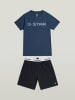 G-Star Pyjama in Blau/ Schwarz