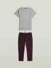 G-Star Pyjama grijs/bordeaux