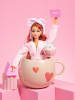 Egg Back Home Mok ''Cozy Hearts'' beige - 500 ml