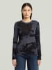 G-Star Longsleeve in Dunkelblau/ Schwarz