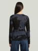 G-Star Longsleeve in Dunkelblau/ Schwarz