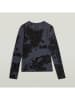 G-Star Longsleeve in Dunkelblau/ Schwarz
