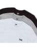 Lee 3er-Set: Shirts in Weiß/ Schwarz/ Grau