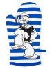 Trendy Kitchen by EXCÉLSA Rękawica kuchenna "Popeye" w kolorze niebiesko-białym - 32 x 18 cm