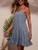 LA Angels Jeans-Kleid in Hellblau