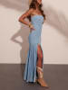 LA Angels Jeans-Kleid in Hellblau