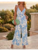 LA Angels Jumpsuit crème/lichtblauw