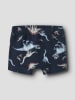 name it 3er-Set: Boxershorts "Dino" in Dunkelblau/ Hellblau