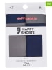 Happy Shorts Bokserki (2 pary) w kolorze granatowym i szarym