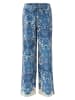 Oui Broek blauw/crème