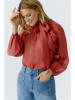 Oui Bluse in Braunrot