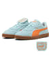 Puma Skórzane sneakersy "Club Azura SD" w kolorze turkusowo-pomarańczowym