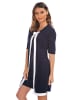 Romantik Paris Jurk "Esty" wit/donkerblauw