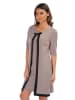 Romantik Paris Jurk "Esty" taupe/zwart
