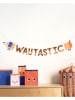folia PAPER Girlande ''WAU tastic'' in Bunt - (L)300 cm
