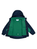Peek U 3-in-1 functionele jas "Trey" groen/donkerblauw