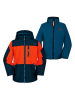 Peek U 3-in-1-Funktionsjacke "Trey" in Dunkelblau/ Orange