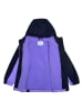 Peek U Leicht gefleecte-Regenjacke "Fifi" in Lila/ Dunkelblau