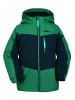 Peek U Lichte fleece regenjas "Atlas" donkerblauw/groen