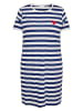 ONLY Carmakoma Jurk wit/donkerblauw