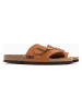 Sunbay Leren slippers "Tom" lichtbruin