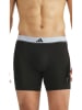 adidas Bokserki (3 pary) w kolorze czarno-beżowo-niebieskim