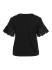 Vila Shirt in Schwarz