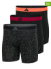 adidas Bokserki (3 pary) w kolorze czarnym ze wzorem