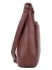 Bellicci Leren schoudertas bordeaux - (B)30 x (H)25 x (D)8 cm